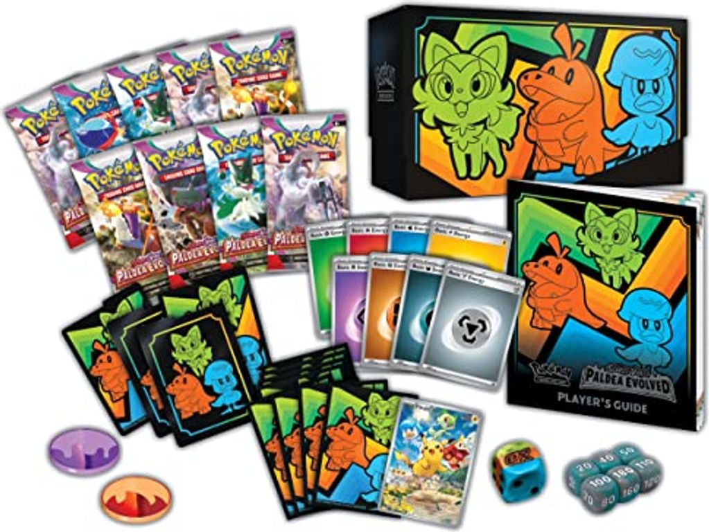 Pokémon TCG: Scarlet & Violet - Paldea Evolved Elite Trainer Box komponenten