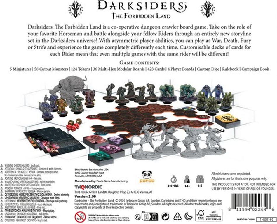Darksiders: The Forbidden Land back of the box