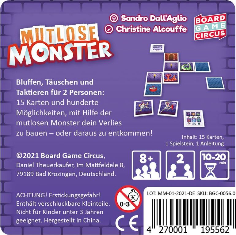 Mutlose Monster rückseite der box