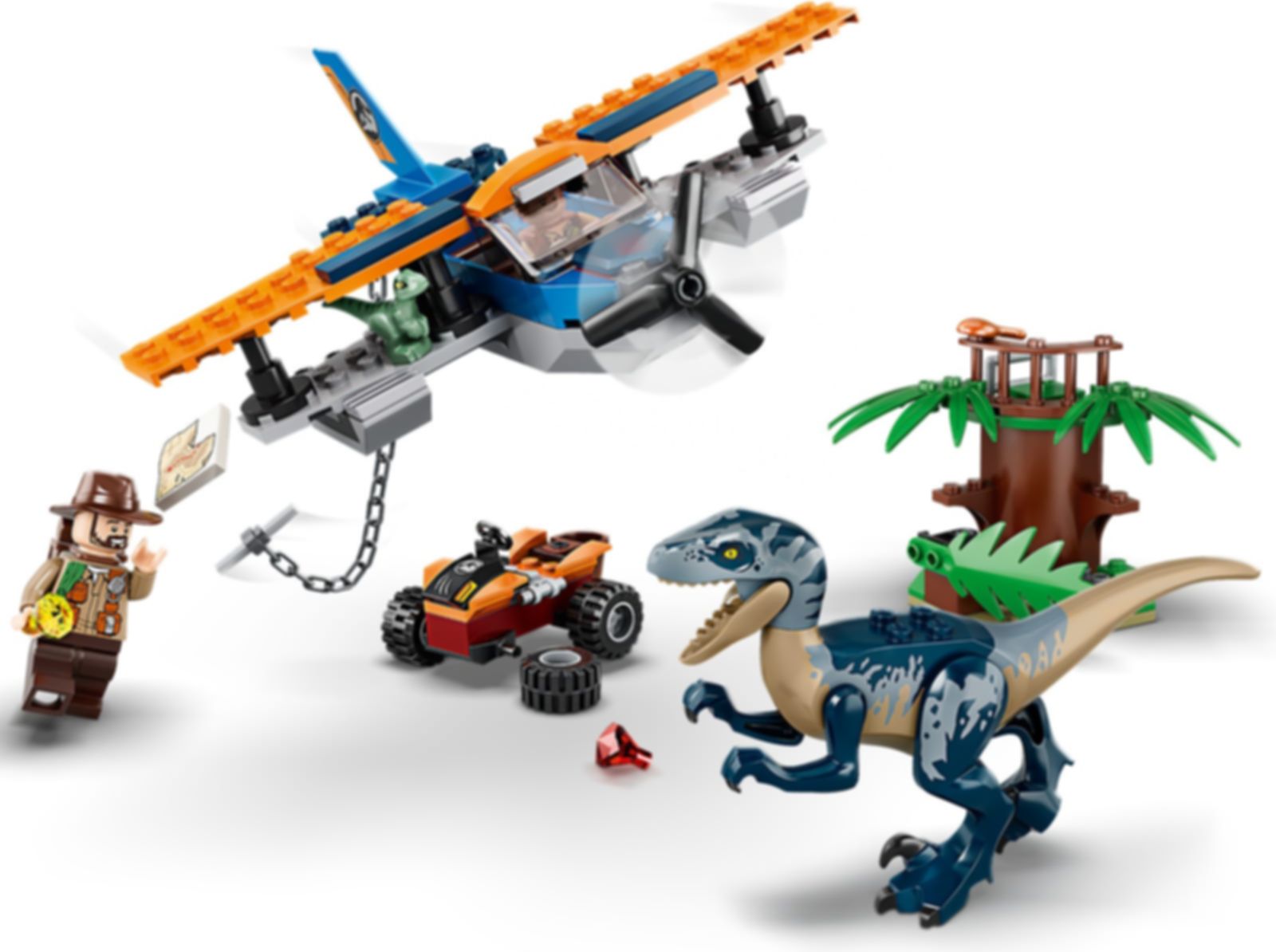LEGO® Jurassic World Velociraptor: Biplane Rescue Mission​ gameplay