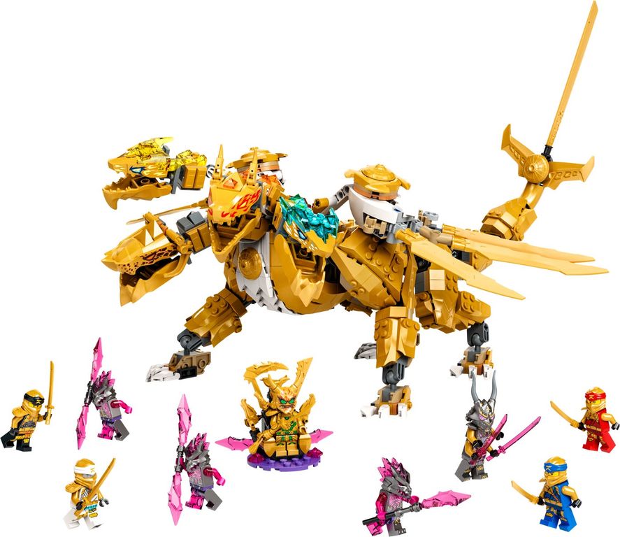 LEGO® Ninjago Lloyd’s Golden Ultra Dragon components