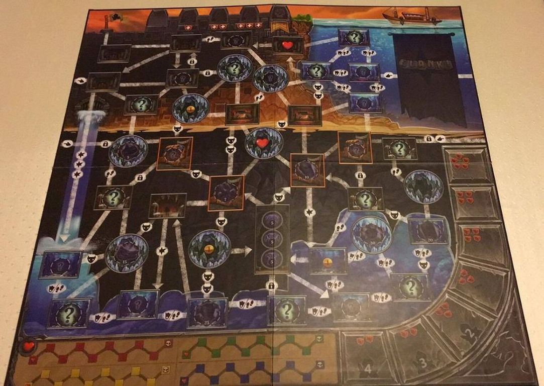 Clank! Trésors Engloutis plateau de jeu