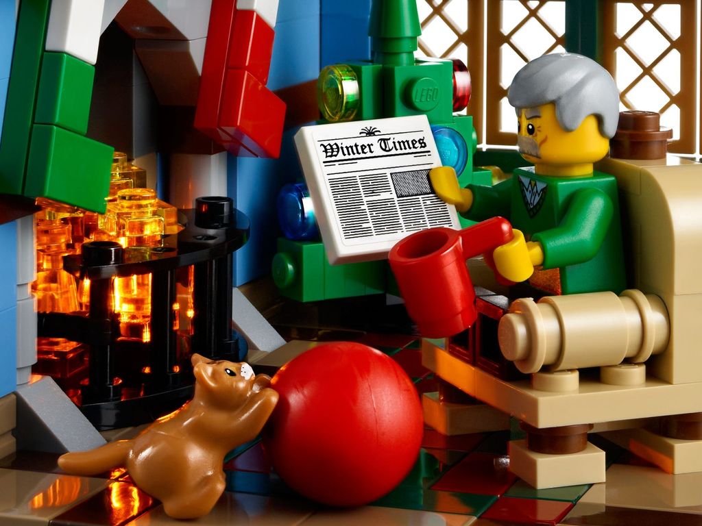 LEGO® Icons Winter Village Cottage minifigures