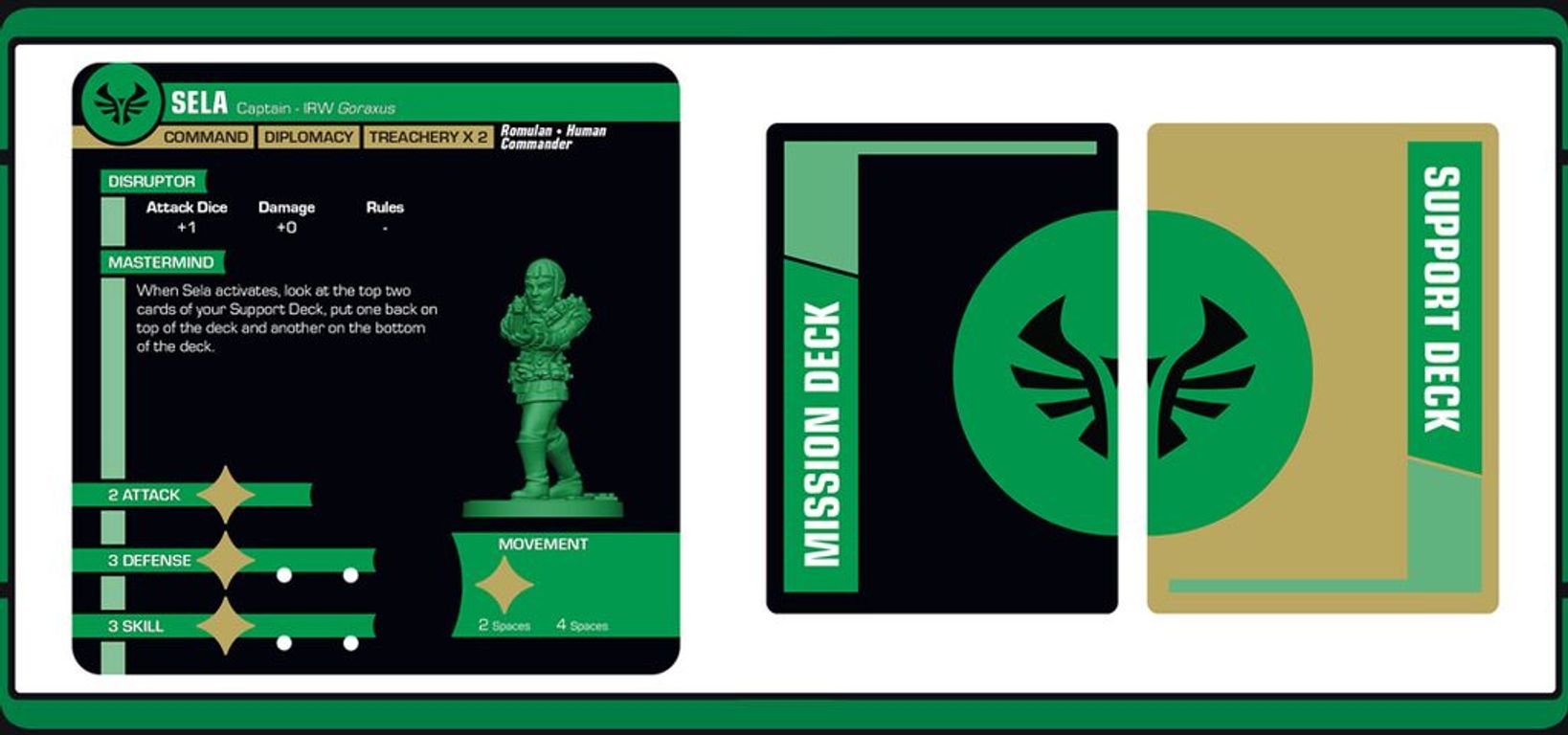 Star Trek: Away Missions – Commander Sela: Romulan Expansion cartes