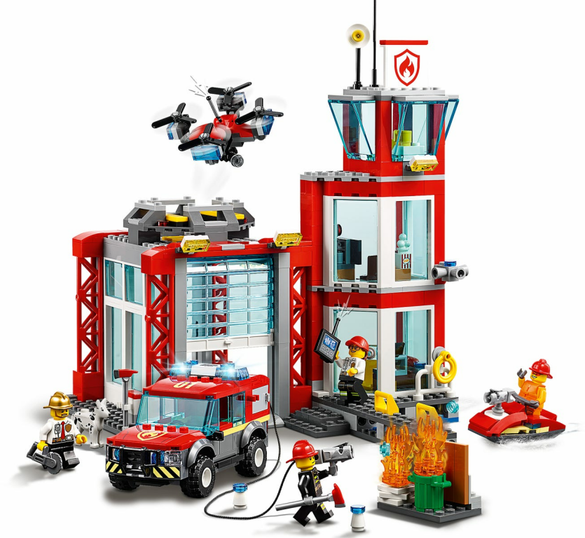 LEGO® City Brandweerkazerne speelwijze