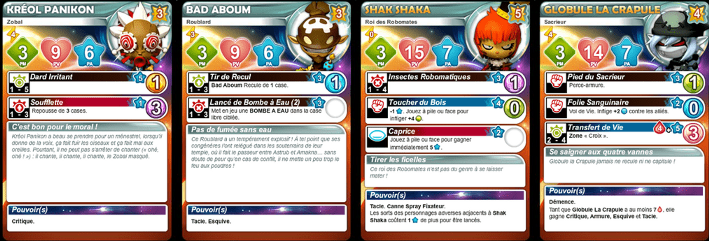 Krosmaster: Arena - Shak Attack cartas