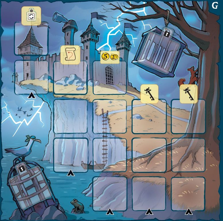 Captain Flip: Isla Bomba game board