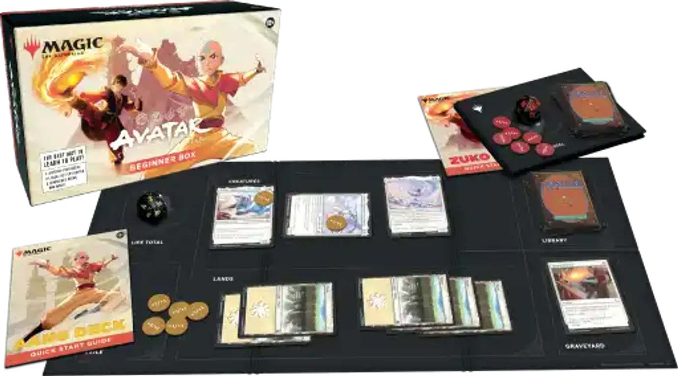 Magic: the Gathering - Avatar: The Last Airbender Beginner Box components