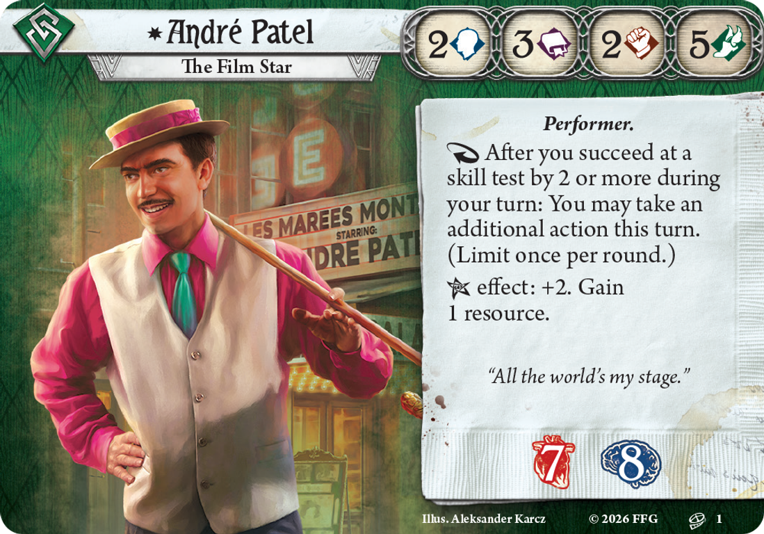 Arkham Horror: The Card Game – André Patel Investigator Deck