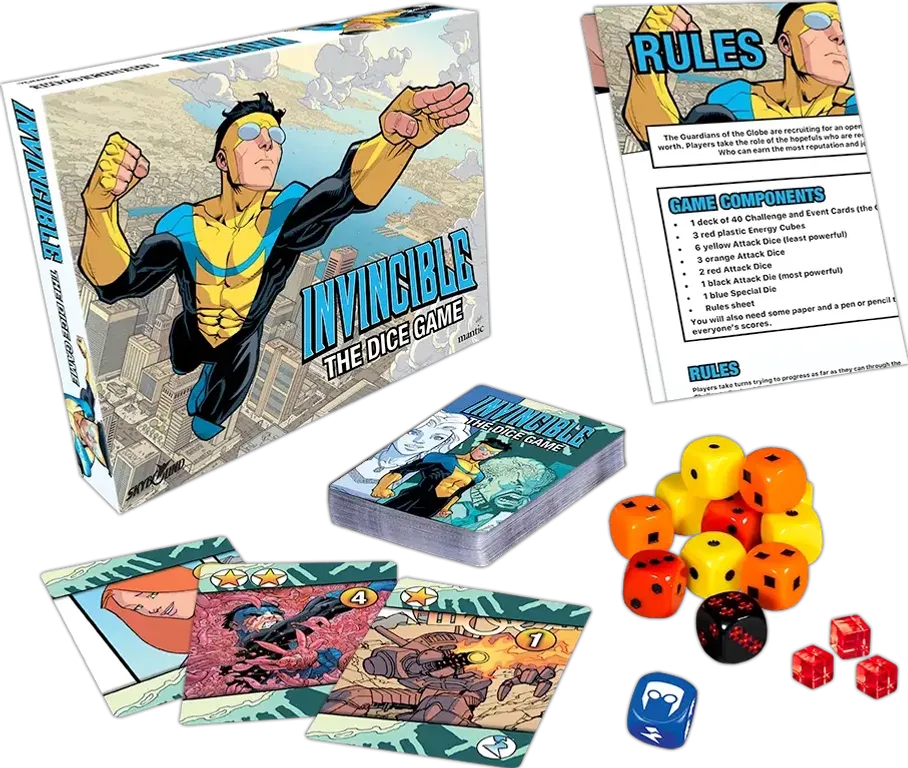 Invincible: The Dice Game komponenten