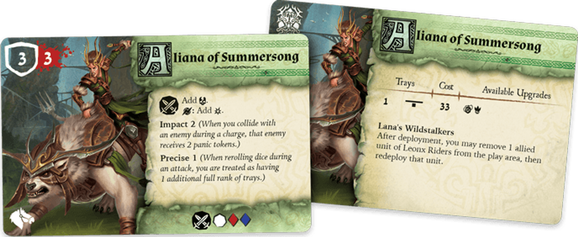 Runewars Miniatures Game: Latari Elves – Army Expansion cards