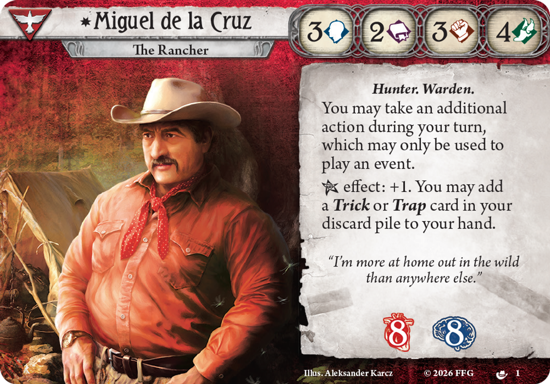 Arkham Horror: The Card Game – Miguel de la Cruz Investigator Deck