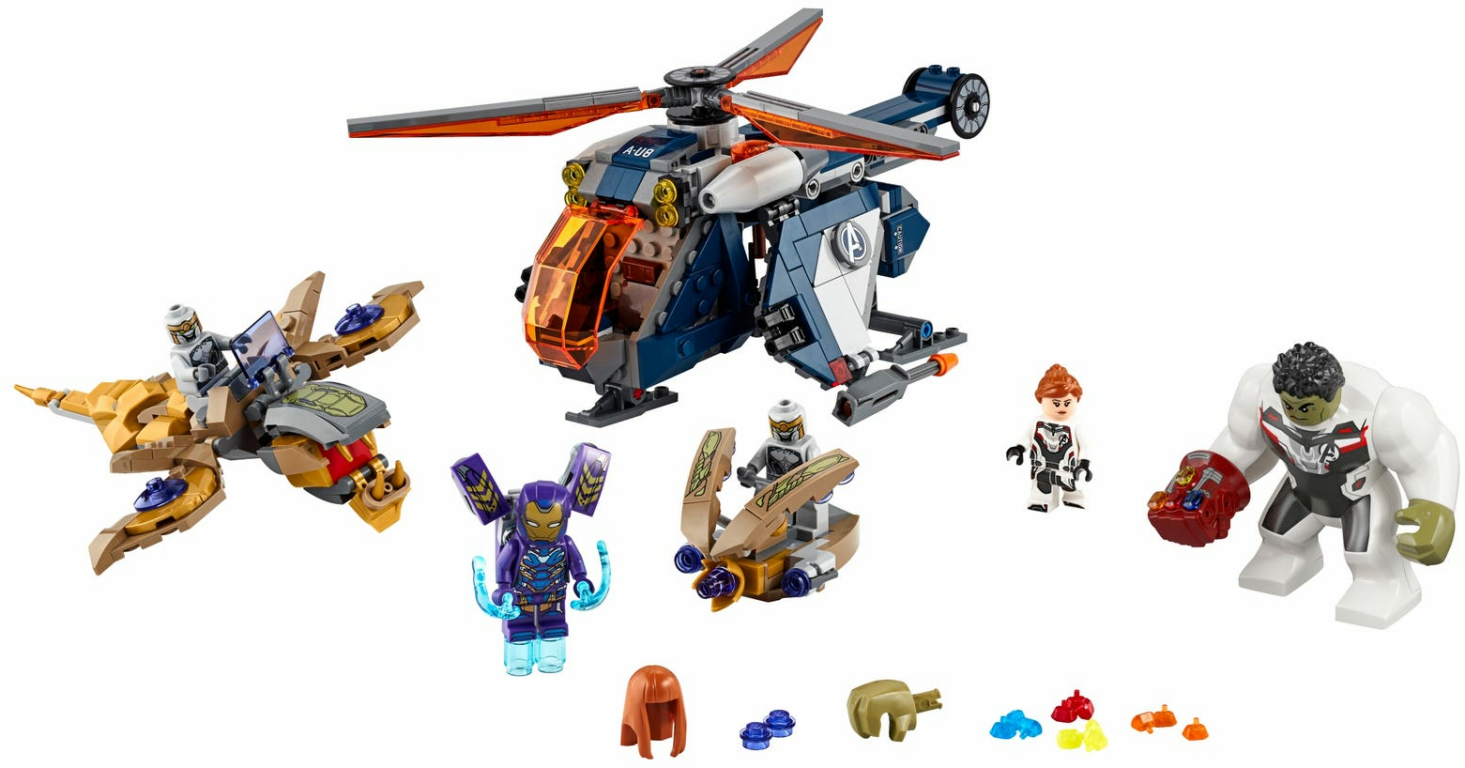 LEGO® Marvel Avengers Hulk helikopterredding componenten