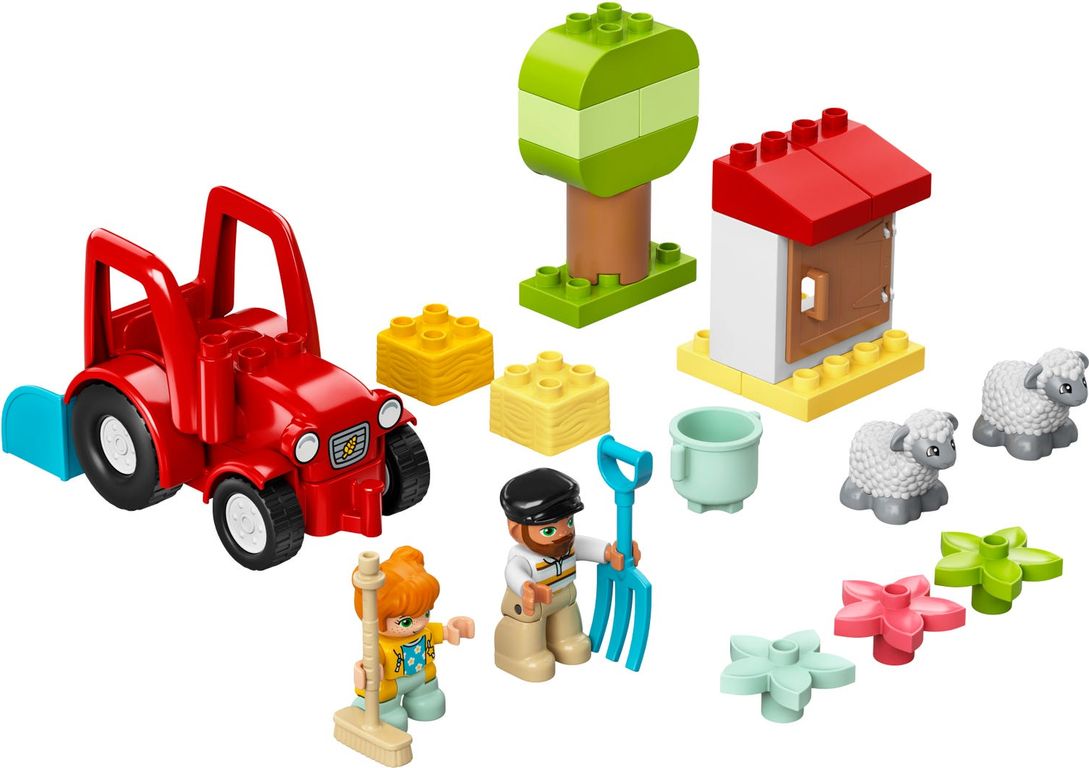 LEGO® DUPLO® Farm Tractor & Animal Care components