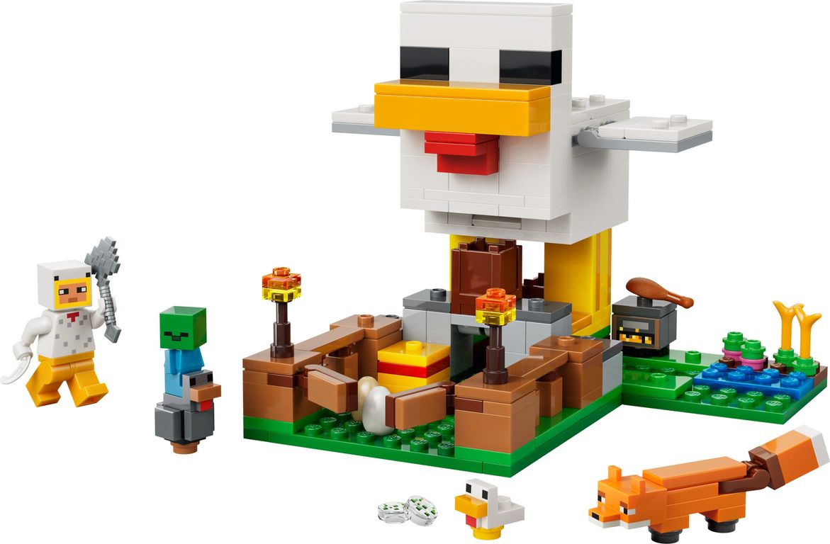 LEGO® Minecraft La ferme à poulet composants