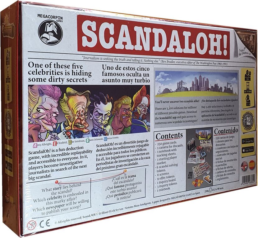 ScandalOh! achterkant van de doos