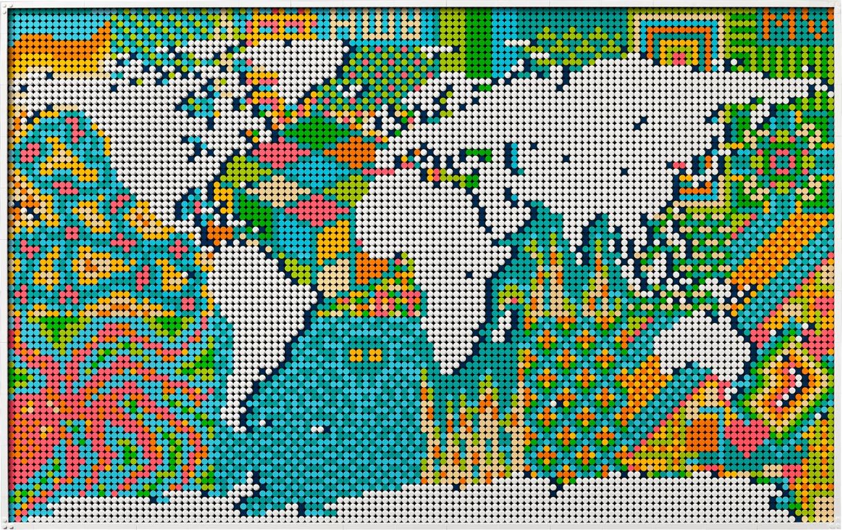 LEGO® Art Weltkarte komponenten