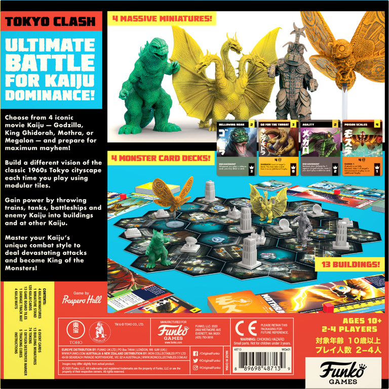 Godzilla: Tokyo Clash parte posterior de la caja