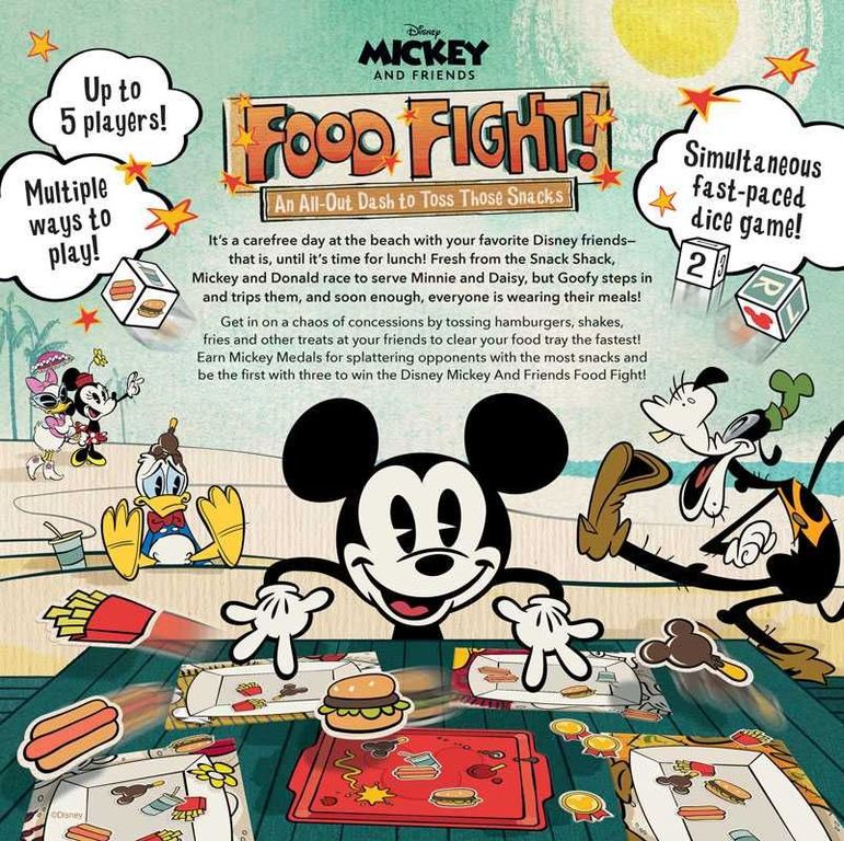 Mickey and Friends Food Fight back of the box