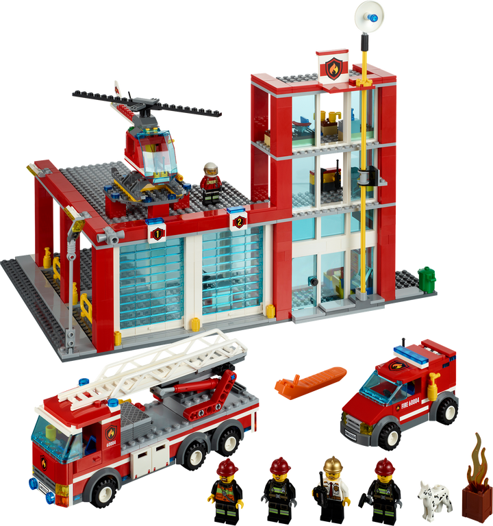 LEGO® City Fire Station components