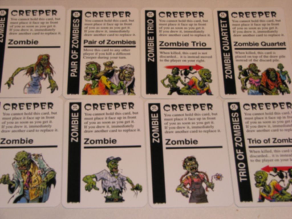 Zombie Fluxx cards