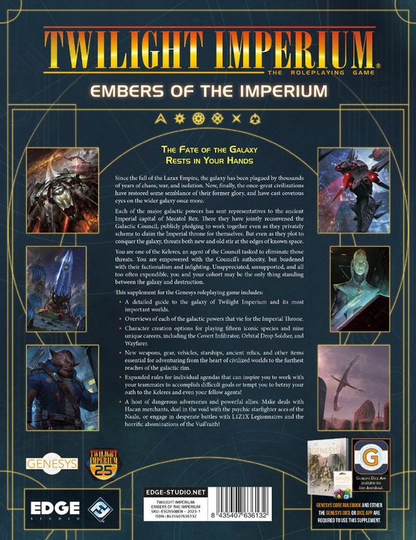 Embers of the Imperium achterkant van de doos