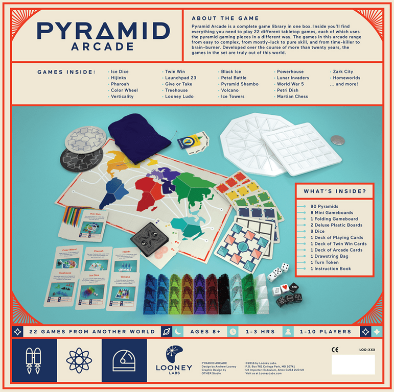 Pyramid Arcade back of the box