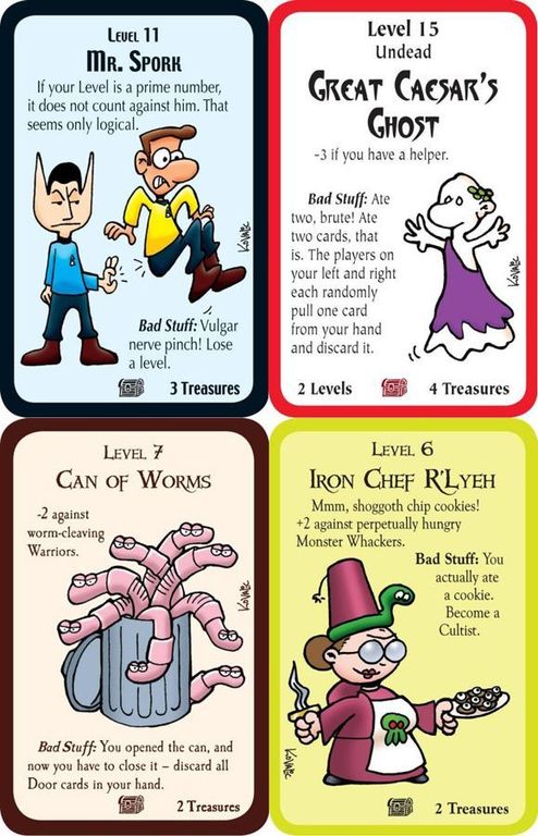 Munchkin Hidden Treasures cards