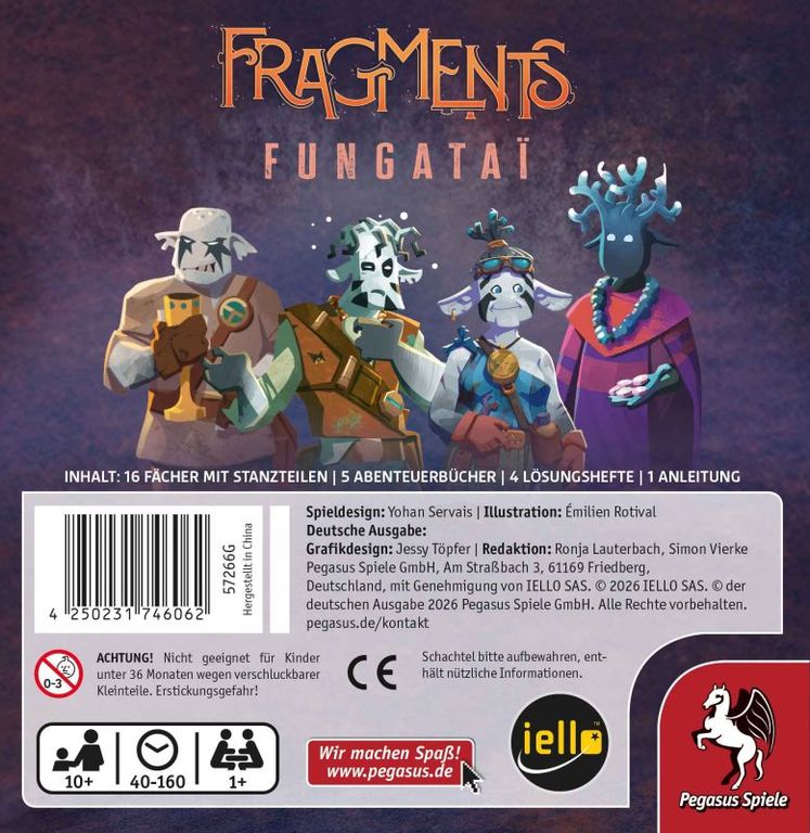 Fragments: Fungatai rückseite der box