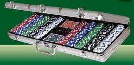 Poker Chip Set with Carrying Case komponenten