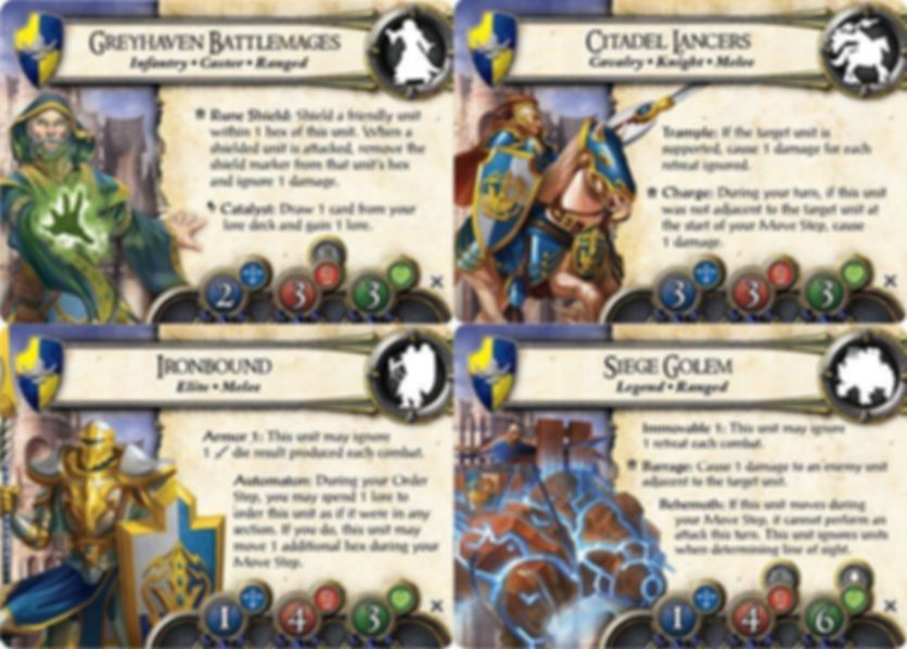 Battlelore (Segunda Edición): Guardianes de Hernfar Caja de Ejército cartas