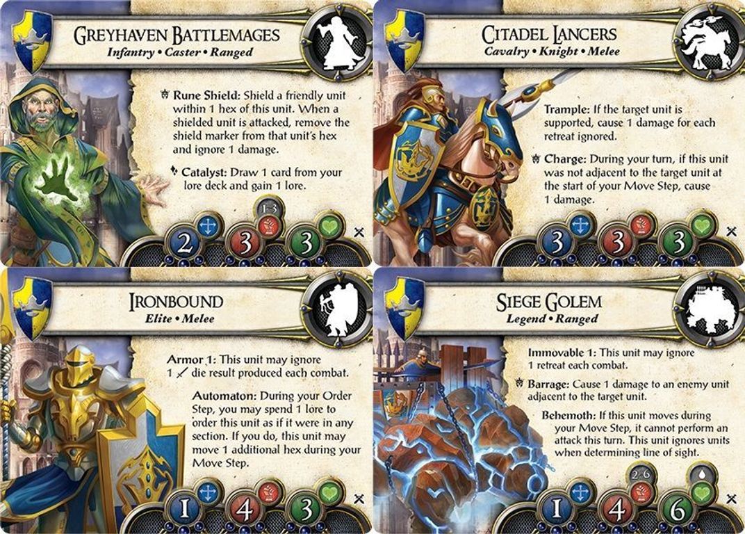 BattleLore (Second Edition): Hernfar Guardians Army Pack cards