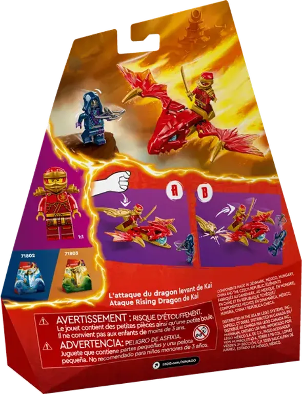 LEGO® Ninjago Kai's Rising Dragon Strike back of the box