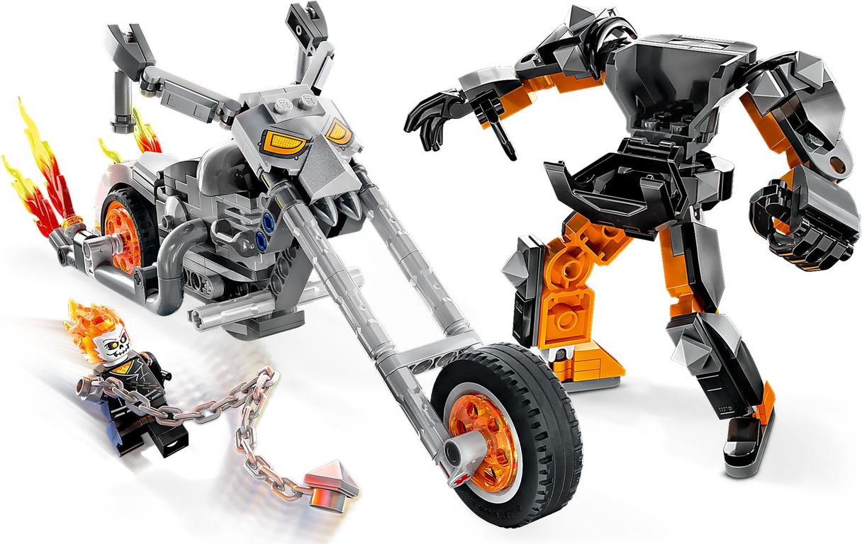 LEGO® Marvel Ghost Rider Mech & Bike components