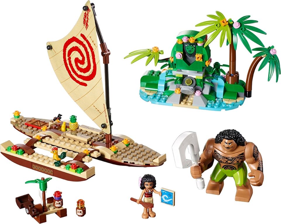 LEGO® Disney Viaje oceánico de Vaiana partes