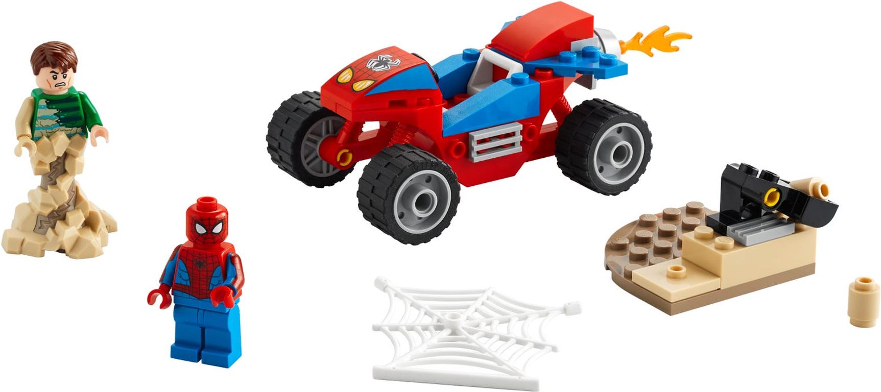 LEGO® Marvel Spider-Man and Sandman Showdown components