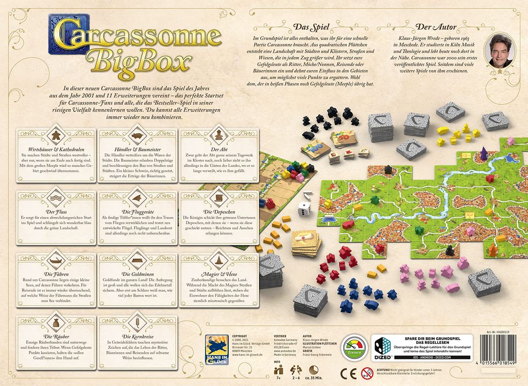 Carcassonne Big Box 7 rückseite der box