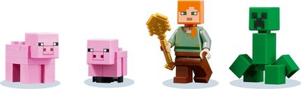 LEGO® Minecraft Das Schweinehaus minifiguren