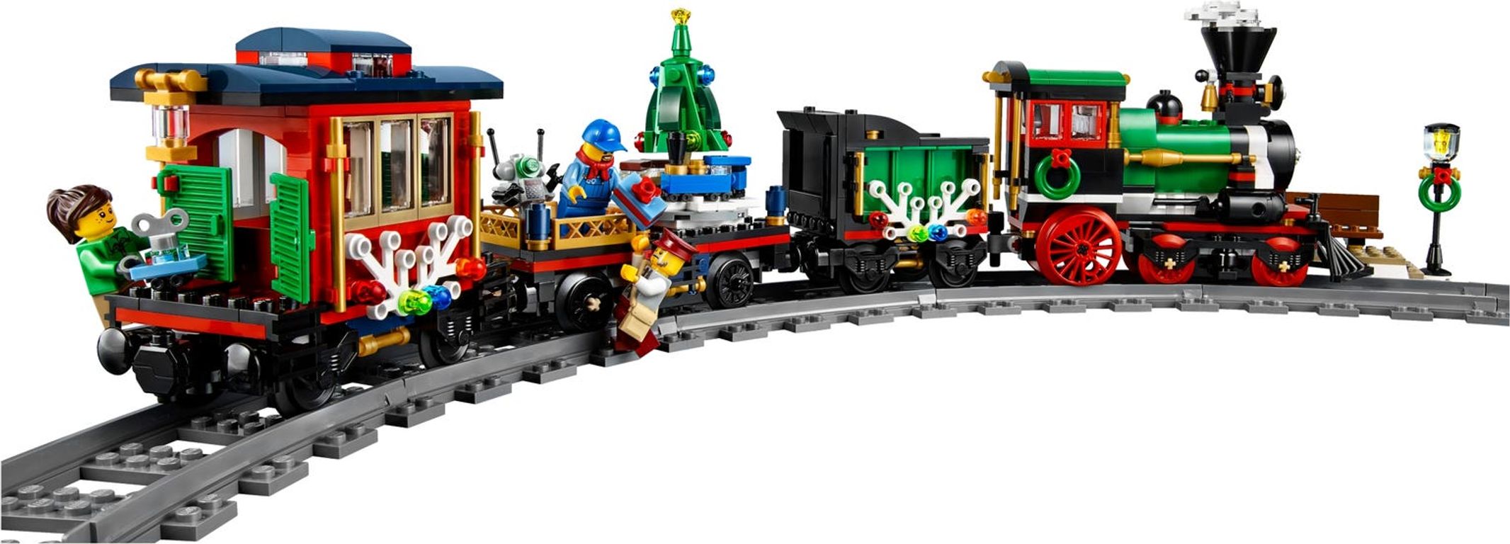 LEGO® Icons Le train de Noël face arrière