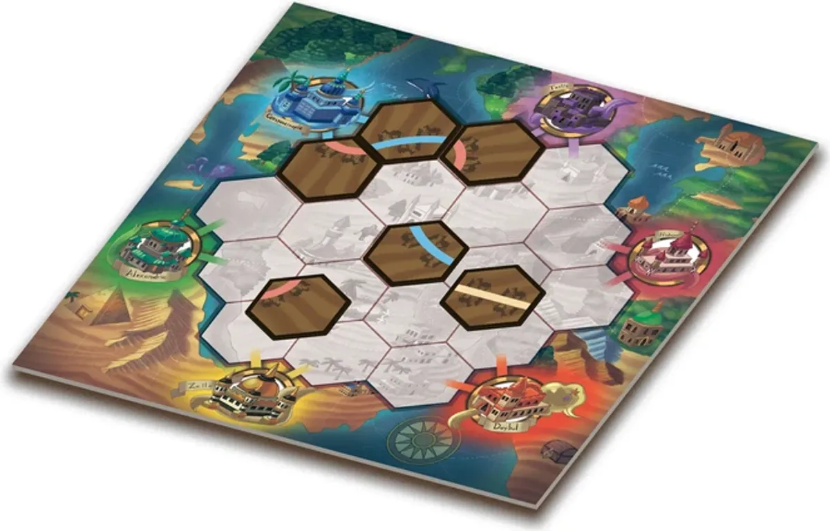 Silk Road Adventures game board