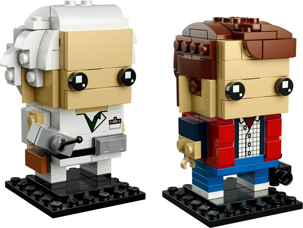 LEGO® BrickHeadz™ Marty McFly en Doc Brown componenten