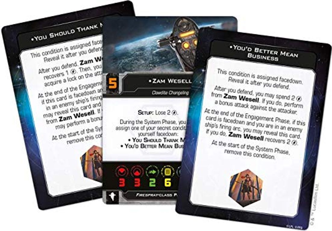 Star Wars: X-Wing (Second Edition) – Jango Fett's Slave I Expansion Pack karten