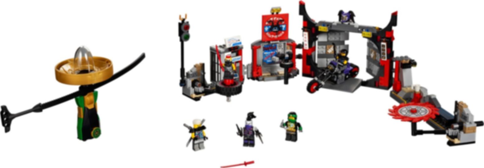 LEGO® Ninjago Hauptquartier der Motorradfahrer komponenten
