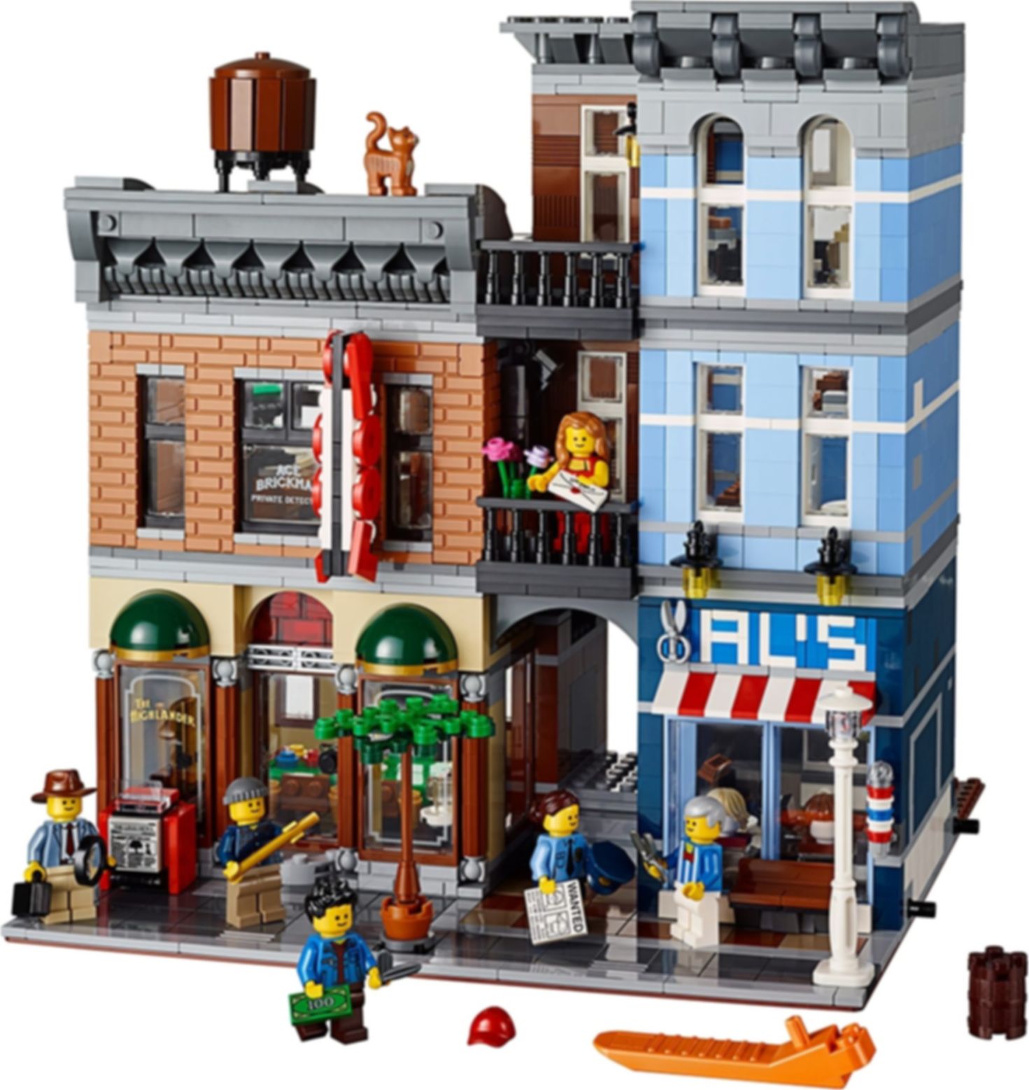 LEGO® Icons Detektivbüro komponenten