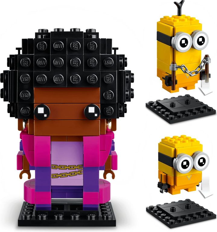 LEGO® BrickHeadz™ Belle Bottom, Kevin et Bob composants