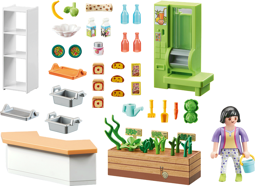 Playmobil® City Life Lunch Kiosk components