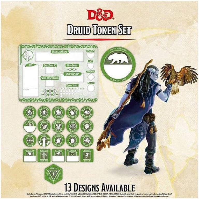 Dungeons & Dragons 5 : Set de Jetons Druide