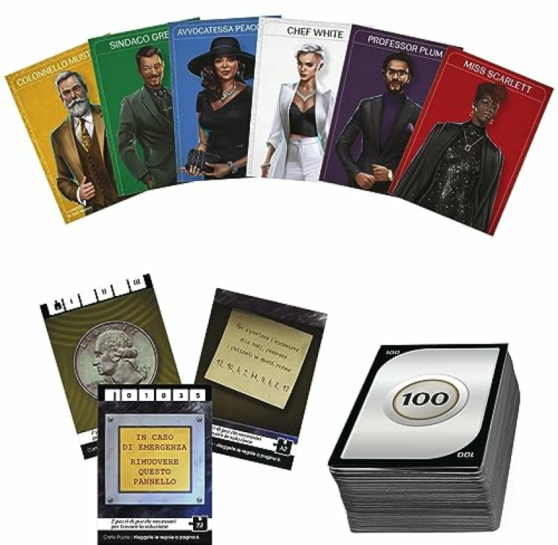 Hasbro Cluedo Escape Geheimnis Im Hotel Black carte