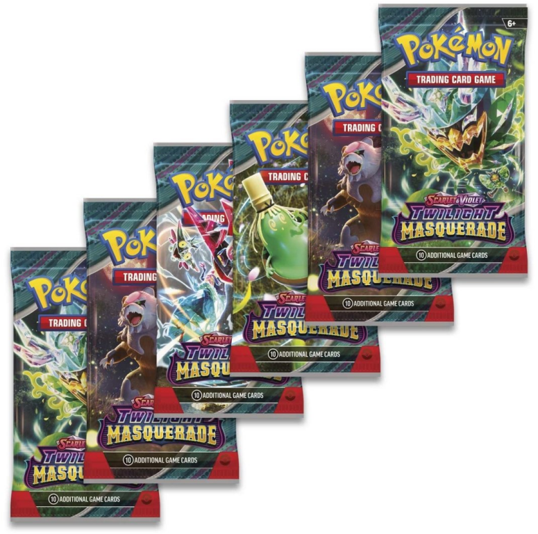 Pokémon TCG: Scarlet & Violet-Twilight Masquerade Booster Bundle (6 Packs) karten