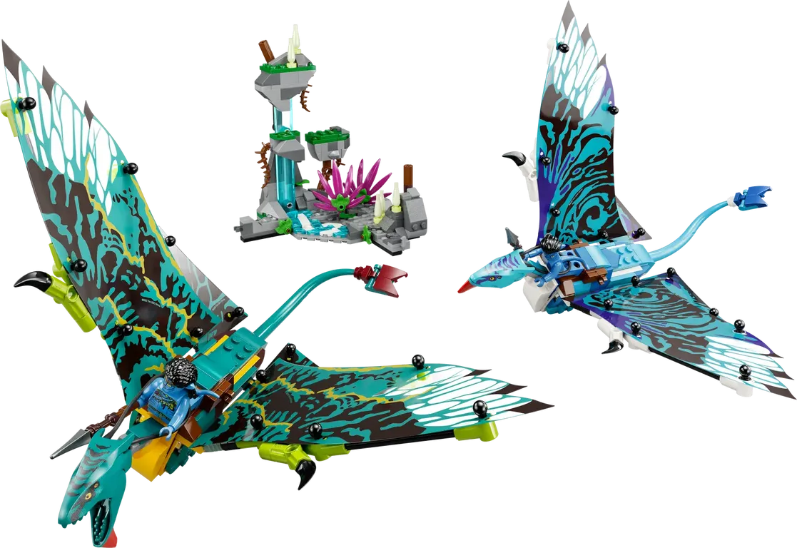 LEGO® Avatar Jake & Neytiri’s First Banshee Flight components